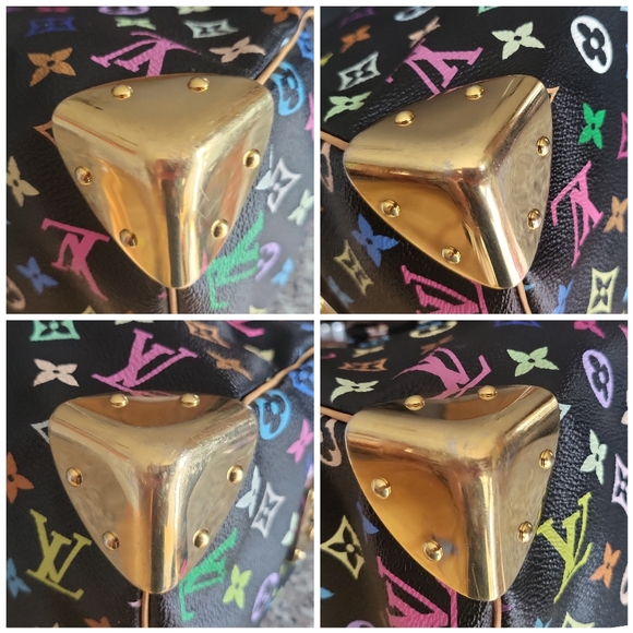 🔥SOLD🔥LOUIS🌻VUITTON Takashi MURAKAMI Black Monogram Multicolore Speedy 30 - Picture 11 of 17